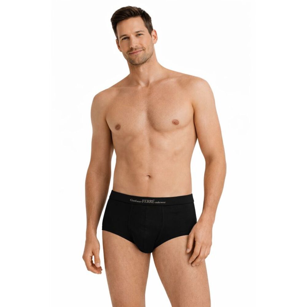 Gianfranco Ferre BREVI NR Black Cotton Blend Mens Underwear